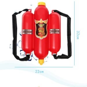 Outdoor Fire Extinguisher Backpack Water Gun Summer Beach Play Toy Pull Type Children Pool Fun Blasters Soakers - 2