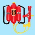Outdoor Fire Extinguisher Backpack Water Gun Summer Beach Play Toy Pull Type Children Pool Fun Blasters Soakers - 3