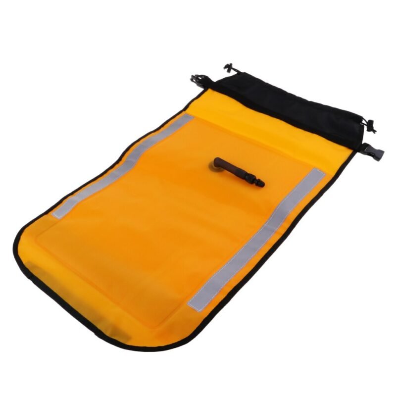 Outdoor Water Safety Raft Inflatable Paddle Float Bag 210d Tpu For Sea Kayak Rescue Accessories 71 X 38 5 Cm