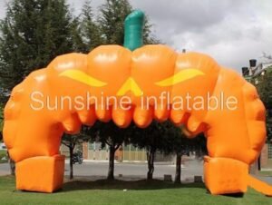 Outdoor Decoration Giant Inflatable Halloween Arch Pumpkin Entrance Archway For Promotional - 2