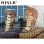 Outdoor Realistic Inflatable Cobra Model Giant Snake Replica For Advertising - 3