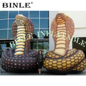 Outdoor Realistic Inflatable Cobra Model Giant Snake Replica For Advertising - 2