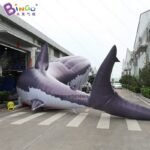 Outdoor Tools 12x8 8x5 Meters Inflatable Giant Shark For Decoration Ocean Theme Toys - 3
