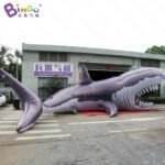 Outdoor Tools 12x8 8x5 Meters Inflatable Giant Shark For Decoration Ocean Theme Toys - 2