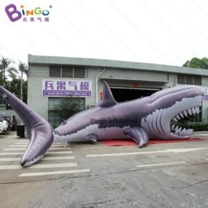 Outdoor Tools 12x8 8x5 Meters Inflatable Giant Shark For Decoration Ocean Theme Toys - 2