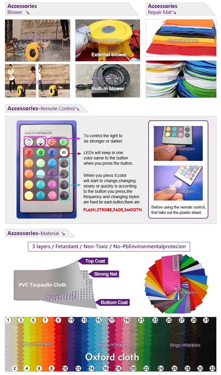 Outdoor Purple 244mh Inflatable Led Lightup Toy For Party And Decoration - 3 Outdoor Purple 244mh Inflatable Led Lightup Toy For Party And Decoration - 3