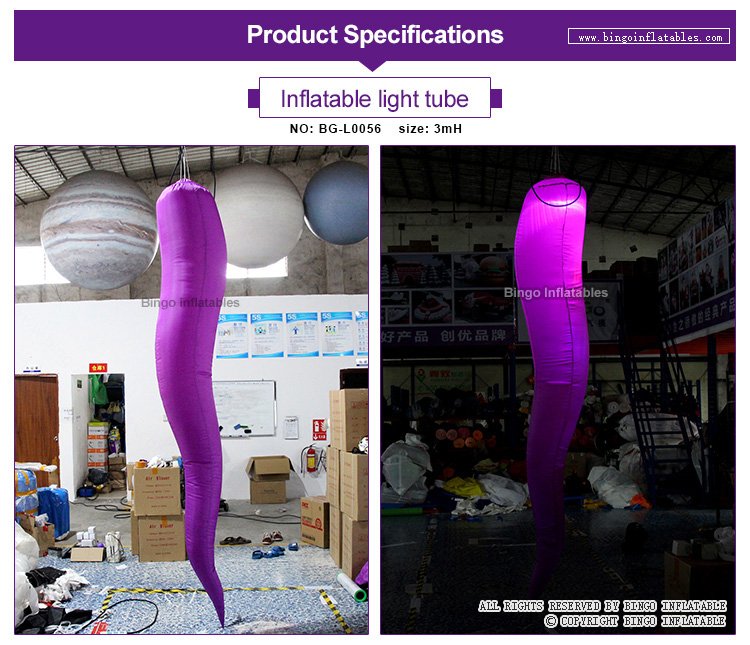 Outdoor Purple 244mh Inflatable Led Lightup Toy For Party And Decoration - 1 Outdoor Purple 244mh Inflatable Led Lightup Toy For Party And Decoration - 1
