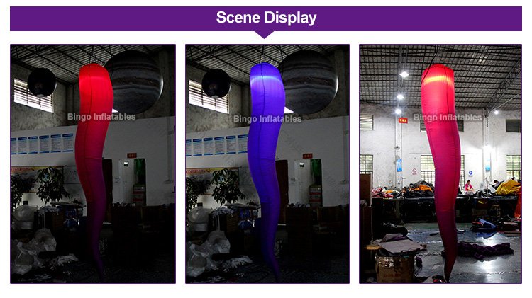 Outdoor Purple 244mh Inflatable Led Lightup Toy For Party And Decoration - 2 Outdoor Purple 244mh Inflatable Led Lightup Toy For Party And Decoration - 2