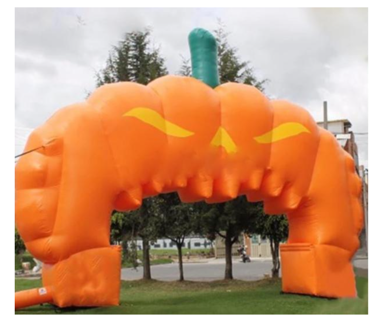 Giant Halloween Inflatable Arch Outdoor Pumpkin Entrance Archway Ideal For Events And Promotions - 1