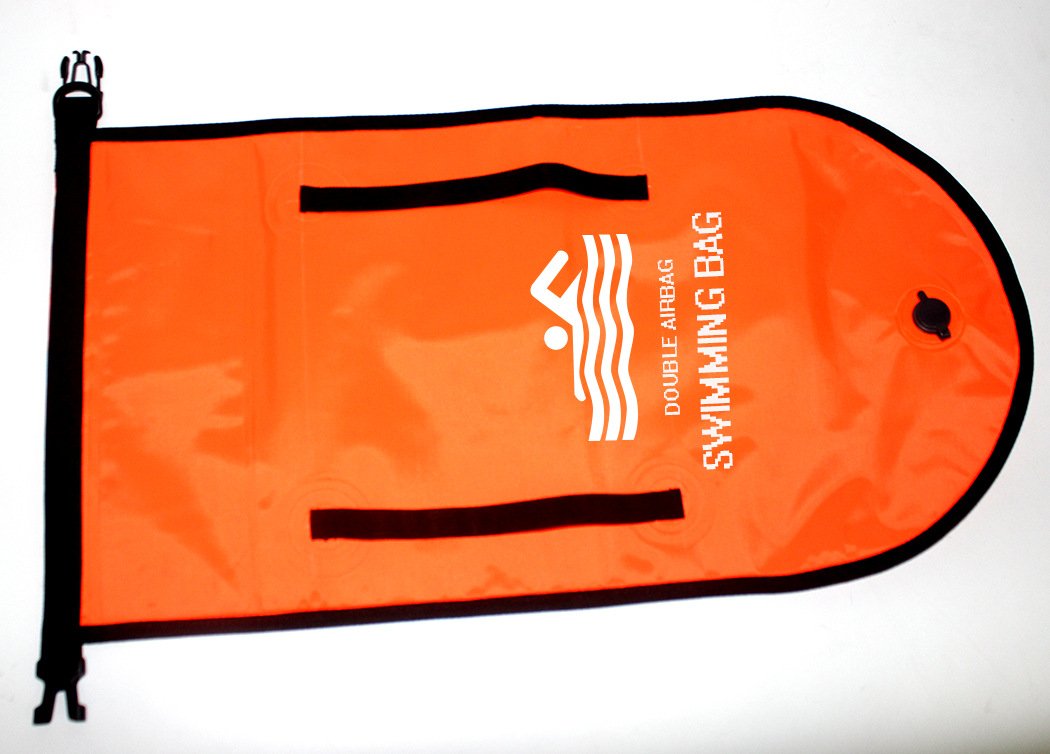 Waterproof Double Airbag Inflatable Pvc Swimming Ring Float Antidrowning Lifebuoy With Storage Outdoor Safety Buoy Bag - 5