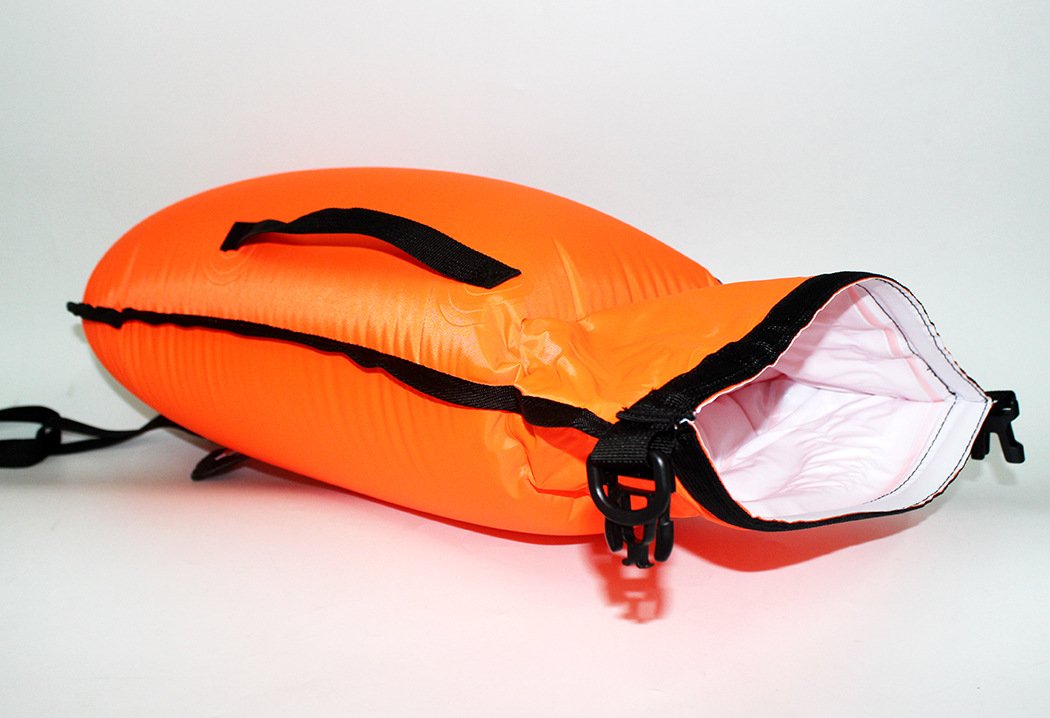 Waterproof Double Airbag Inflatable Pvc Swimming Ring Float Antidrowning Lifebuoy With Storage Outdoor Safety Buoy Bag - 9