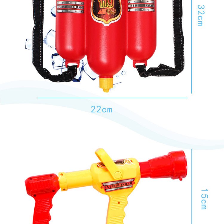 Kids Summer Water Backpack Outdoor Fire Extinguisher Toy Beach Pool Play Pull Soakers - 15 Kids Summer Water Backpack Outdoor Fire Extinguisher Toy Beach Pool Play Pull Soakers - 15