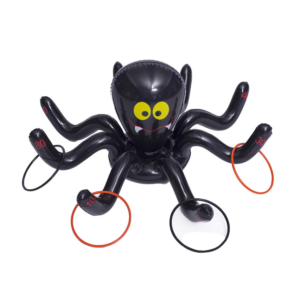 Halloween Spider Ring Toss Game Inflatable Outdoor Party Toy Fun Family Activity Childrens Holiday Decoration 913 - 3 Halloween Spider Ring Toss Game Inflatable Outdoor Party Toy Fun Family Activity Childrens Holiday Decoration 913 - 3