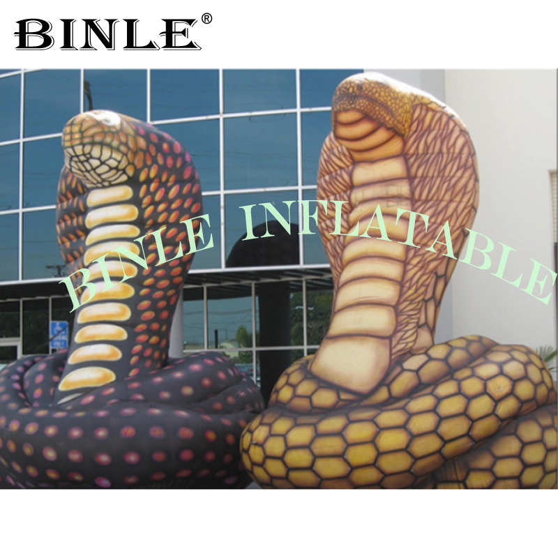 Giant Inflatable Cobra Snake Model Realistic Outdoor Advertising Display Replica Perfect For Events - 4