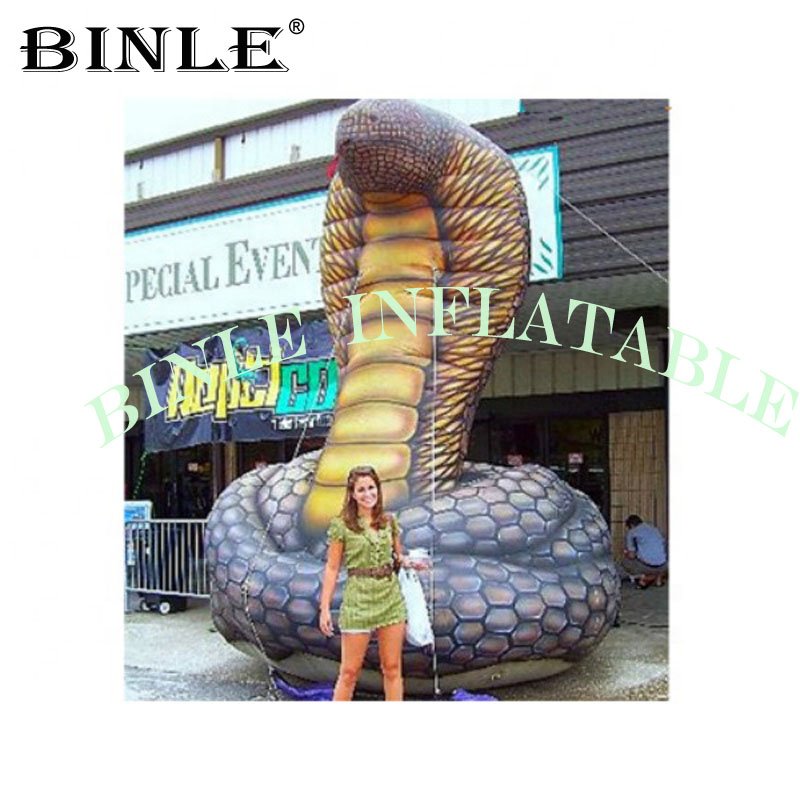 Giant Inflatable Cobra Snake Model Realistic Outdoor Advertising Display Replica Perfect For Events - 2