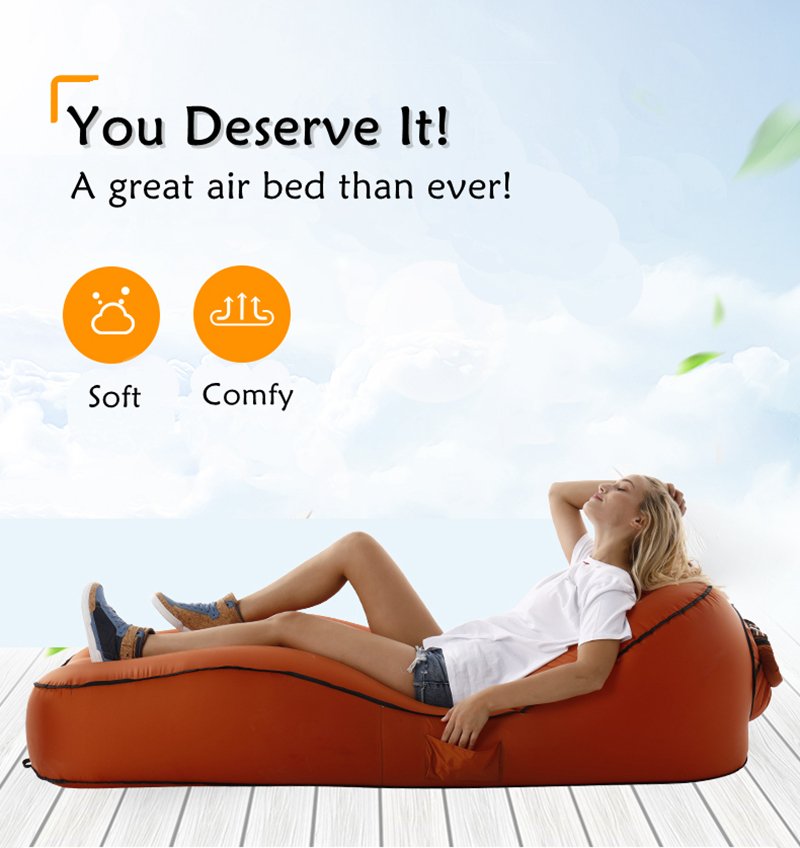 Portable Inflatable Air Sofa Sleeping Bag Camping Mattress Beach Bed Hammock Fishing Chair For Outdoor Adventure - 2