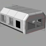 Oxford And Pvc Clear Inflatable Garage Tent Car Paint Spray Booth
