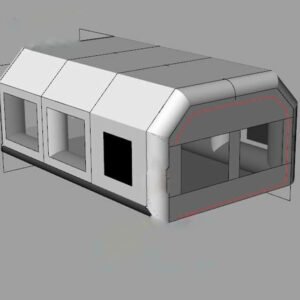 Oxford And Pvc Clear Inflatable Garage Tent Car Paint Spray Booth