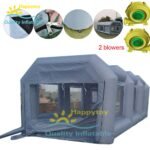 Oxford And Pvc Clear Inflatable Garage Tent Car Paint Spray Booth - 3