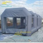 Oxford And Pvc Clear Inflatable Garage Tent Car Paint Spray Booth - 7