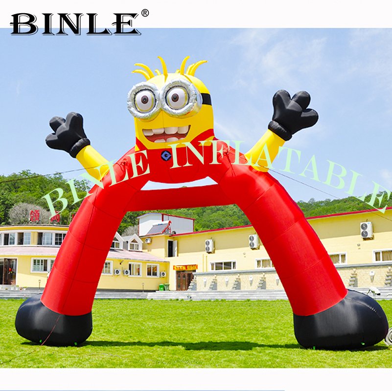 Oxford Inflatable Minion Cartoon Party Archway Kids Birthday Decoration Event Entrance Decor - 2