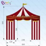 Portable Toy 4 8x1x4 8mh Inflatable Gate Arch Way Customized Red Arches Splendid Entrance - 6