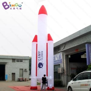 Promotional Toy 10mh Inflatable Giant Rocket Model Customized Spaceship Shuttle Decoration For Displaying - 2