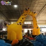 Promotional Toy 13x7mh Inflatable Giraffe Arch Way Air Blow Animal Zoo Entrance Arches Decoration Made To Order - 4