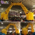 Promotional Toy 13x7mh Inflatable Giraffe Arch Way Air Blow Animal Zoo Entrance Arches Decoration Made To Order - 5