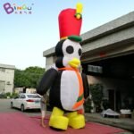 Promotional Toy 6mh Inflatable Penguin Model Wearing Hat Individualized Style For Advert Decoration In Promotion - 2