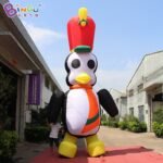 Promotional Toy 6mh Inflatable Penguin Model Wearing Hat Individualized Style For Advert Decoration In Promotion - 4