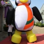 Promotional Toy 6mh Inflatable Penguin Model Wearing Hat Individualized Style For Advert Decoration In Promotion - 6