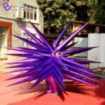 Promotional Use 2 8m Inflatable Stage Sea Urchin Costume Inflating Custom Made Pink Purple Thorns Star Dress For Parade Walk - 5