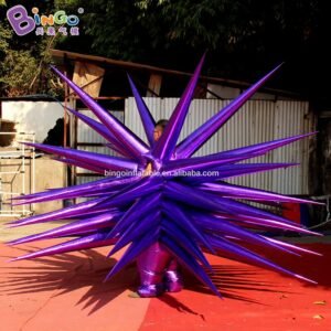 Promotional Use 2 8m Inflatable Stage Sea Urchin Costume Inflating Custom Made Pink Purple Thorns Star Dress For Parade Walk - 2