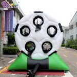 Pvc 3 1 3mh Inflatable Football Goal 5 Target Holes Soccer Dart Board Toy - 3