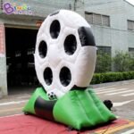Pvc 3 1 3mh Inflatable Football Goal 5 Target Holes Soccer Dart Board Toy - 4
