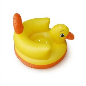 Pvc Automatic Aerated Duck Infant Learning Stool Environmentally Friendly Inflatable Small Yellow Learn Seat Wholes - 2