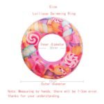 Pvc Lollipop Swim Rings Adult Swimming Circle Super Large Pool Inflatable Lifebuoy Beach For Outdoor Water Sports - 4