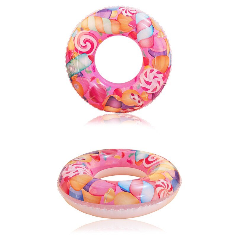 Pvc Lollipop Swim Rings Adult Swimming Circle Super Large Pool Inflatable Lifebuoy Beach For Outdoor Water Sports