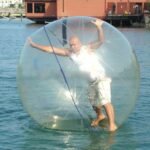 Pvc Tpu Material Inflatable Water Walking Ball 1 5m 2m Diameter Balloon For Pool Games Walk On Zipper