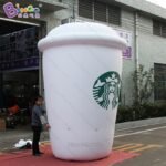 Pvc Air Sealed 10 Feet Giant Inflatable Cup Airtight Coffee Balloon Floating In The Sky- Toys - 3