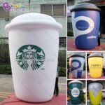 Pvc Air Sealed 10 Feet Giant Inflatable Cup Airtight Coffee Balloon Floating In The Sky- Toys - 2