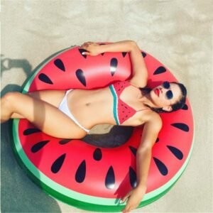 Pvc Inflatable Watermelon Swimming Ring Adult Water Lifebuoy
