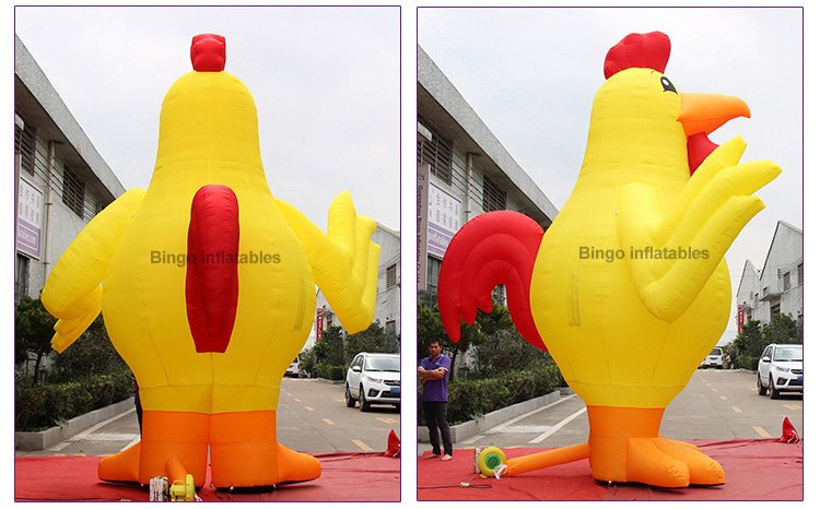 5m Giant Inflatable Yellow Chicken Balloon For Kids Playground Events Advertising Rooster Display Toy - 2 5m Giant Inflatable Yellow Chicken Balloon For Kids Playground Events Advertising Rooster Display Toy - 2