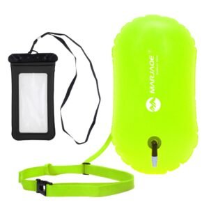 Perfeclan Waterproof Bag Case Pvc Safety Open Swim Buoy Tow Float Inflated Buoyance & Dry Phone For Water Swimming Triathlon - 2