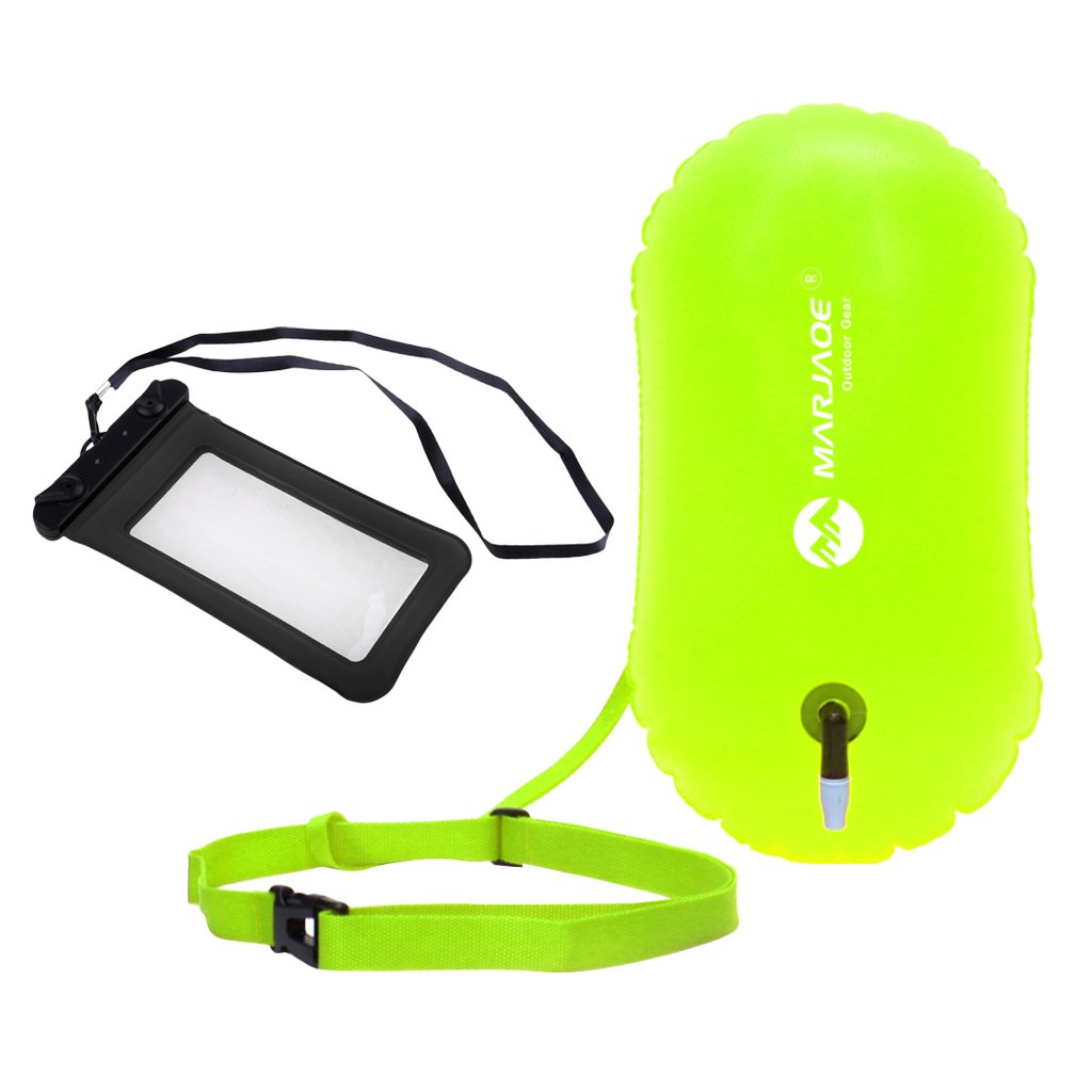 Perfeclan Inflatable Swim Buoy With Safety Tow Float Dry Phone Case For Swimming Diving Water Sports - 4 Perfeclan Inflatable Swim Buoy With Safety Tow Float Dry Phone Case For Swimming Diving Water Sports - 4