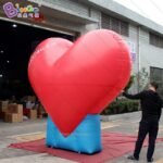 Personalized 10 Feet Height Giant Inflatable Heart Air Large For Decoration Toys - 3