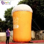 Personalized 13 Feet Pvc Inflatable Beer Glass 4m High Bottle Toys - 2