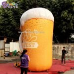 Personalized 13 Feet Pvc Inflatable Beer Glass 4m High Bottle Toys - 5