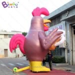 Personalized 16 Feet Height Giant Inflatable Rooster 5m Cock With Beer Outdoor Chicken Decoration Toys - 4